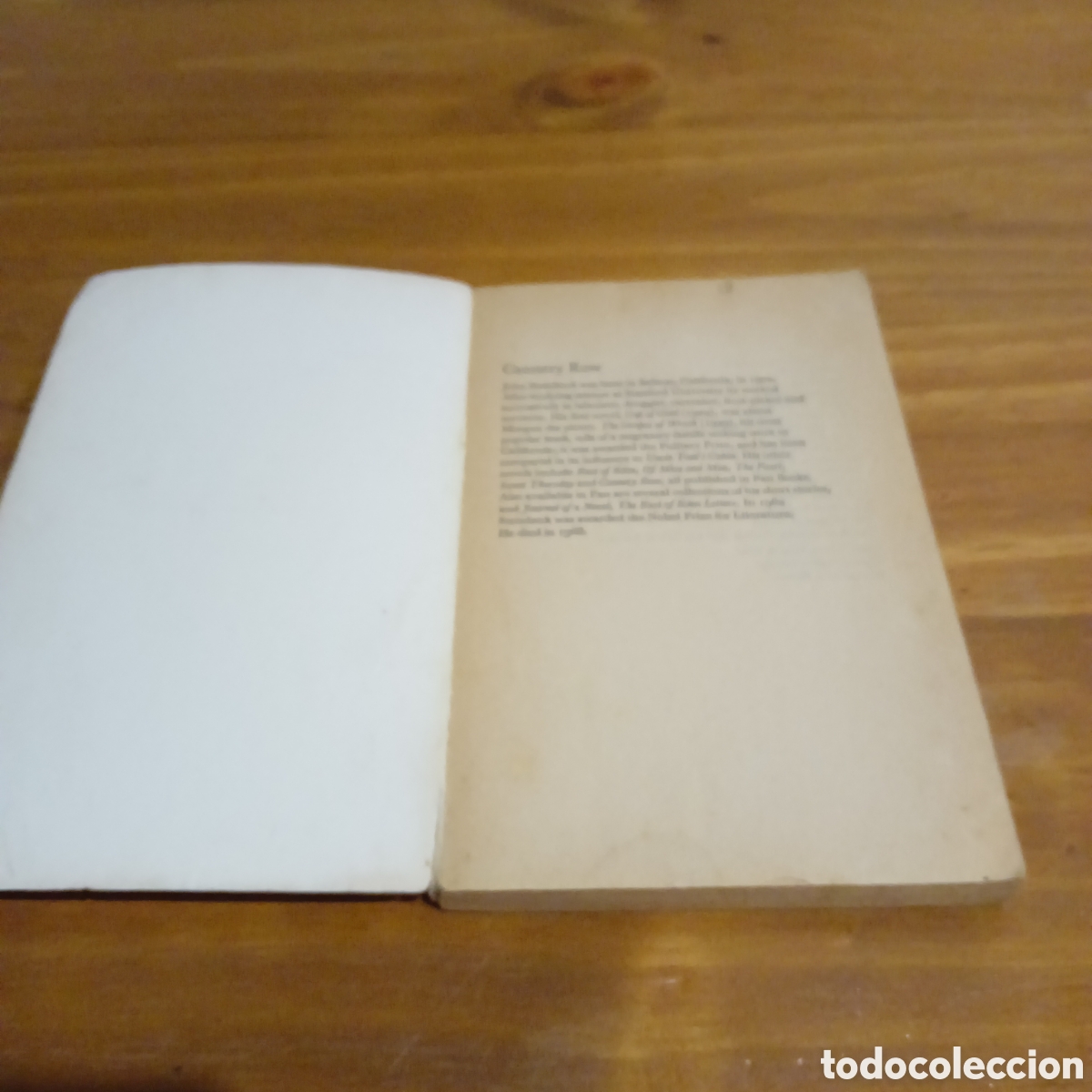 Libros de segunda mano: Canery Row. John Steinbeck - Foto 2