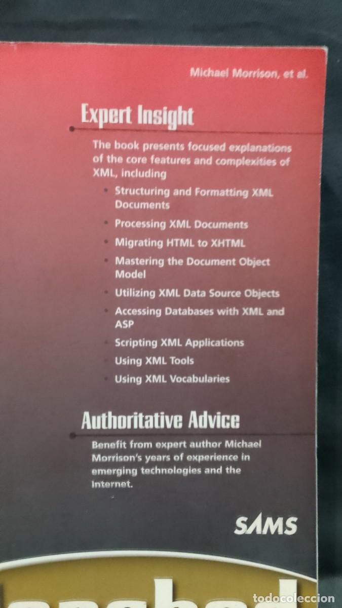 Libros de segunda mano: XML - Michael Morrison - Foto 2