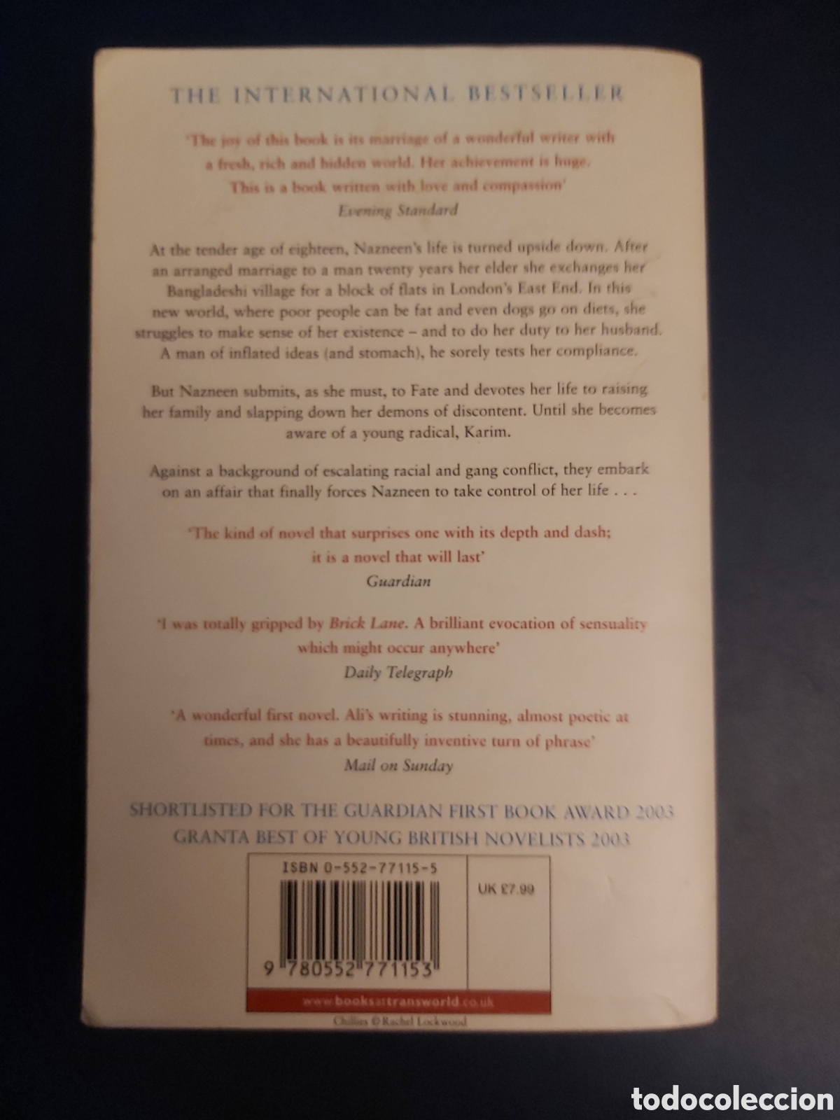 Libros de segunda mano: BRICK LANE M&Oacute;NICA ALI 2003 INGL&Eacute;S - Foto 3