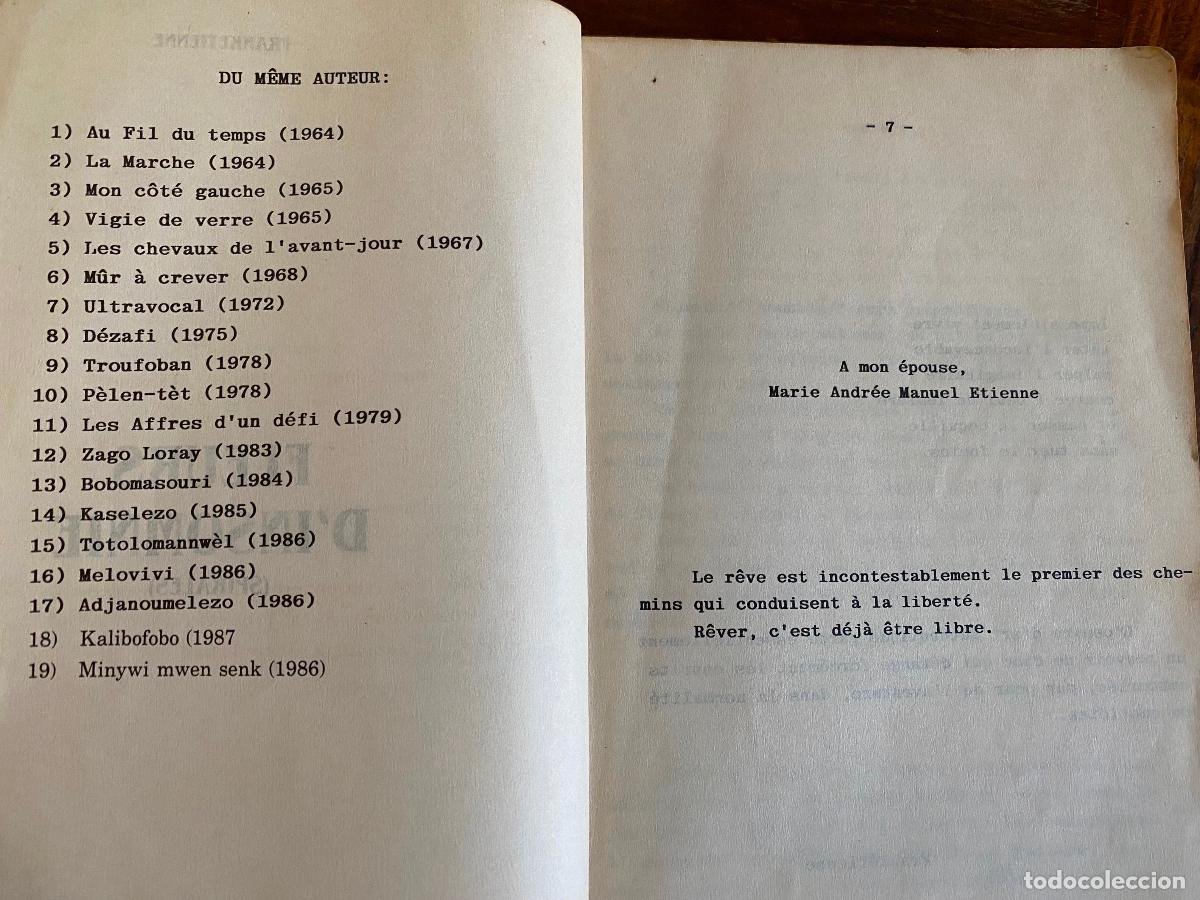 Libros de segunda mano: Frank&eacute;tienne, &rdquo;Fleurs d&rsquo;insomnie&rdquo; 1986 - Foto 6