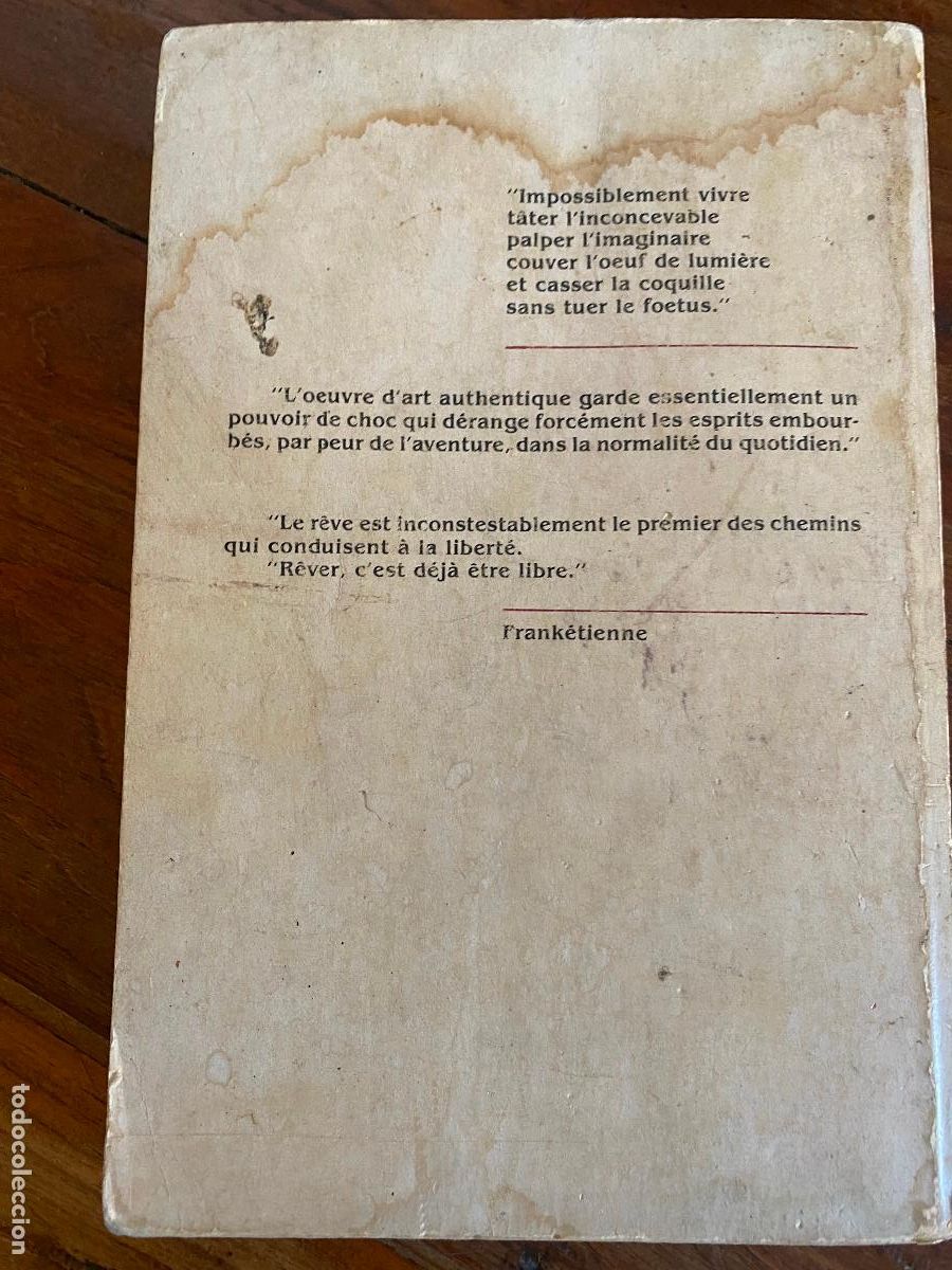 Libros de segunda mano: Frank&eacute;tienne, &rdquo;Fleurs d&rsquo;insomnie&rdquo; 1986 - Foto 9