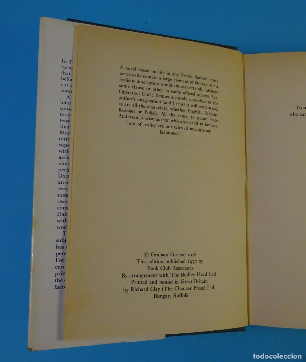 Libros de segunda mano: THE HUMAN FACTOR. GRAHAM GREENE. 1978 - Foto 2