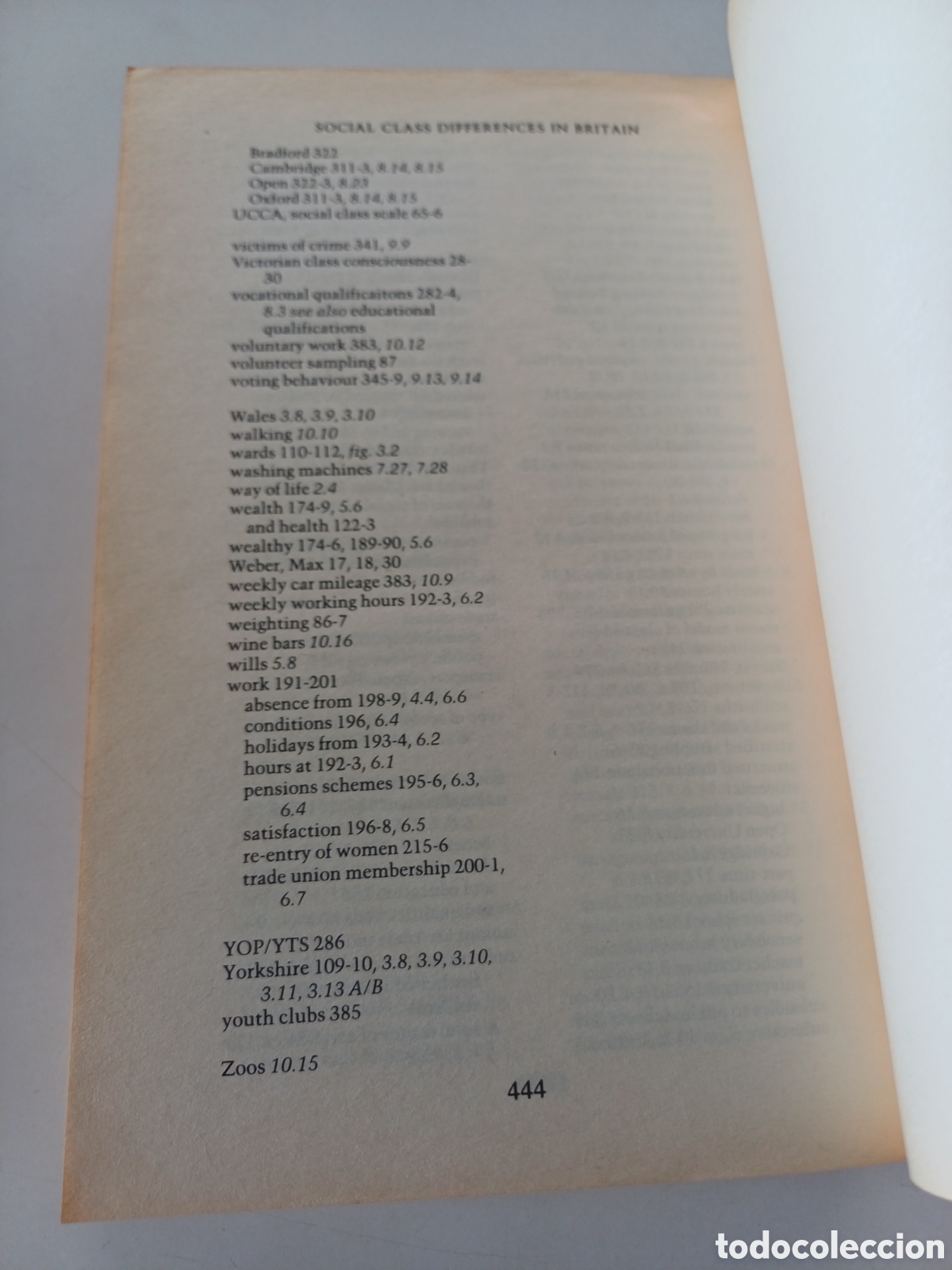 Libros de segunda mano: Social class differences in Britain Ivan Reid 1989 INGL&Eacute;S - Foto 7