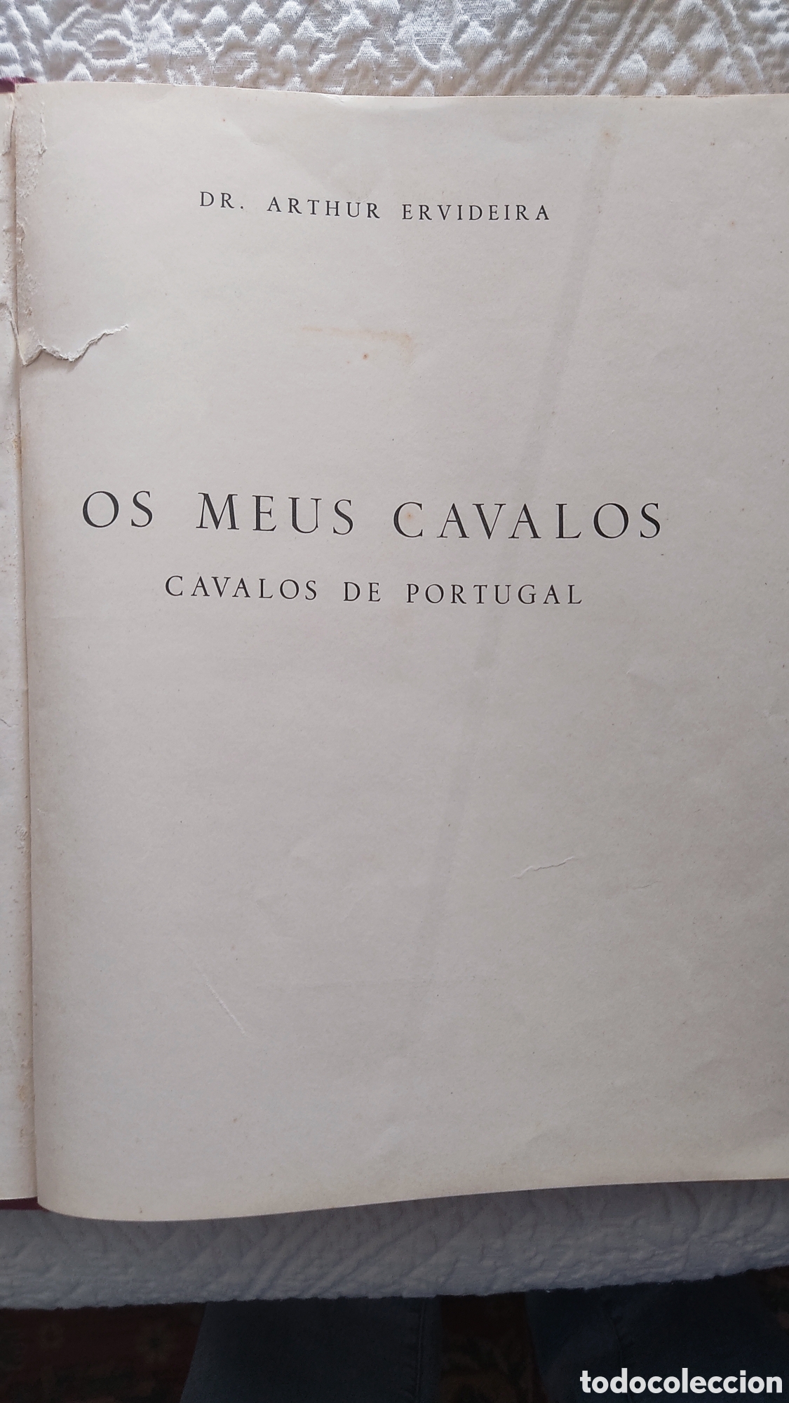 Libros de segunda mano: Os meus cavalos. Dr. Arthur Ervideira - Foto 2