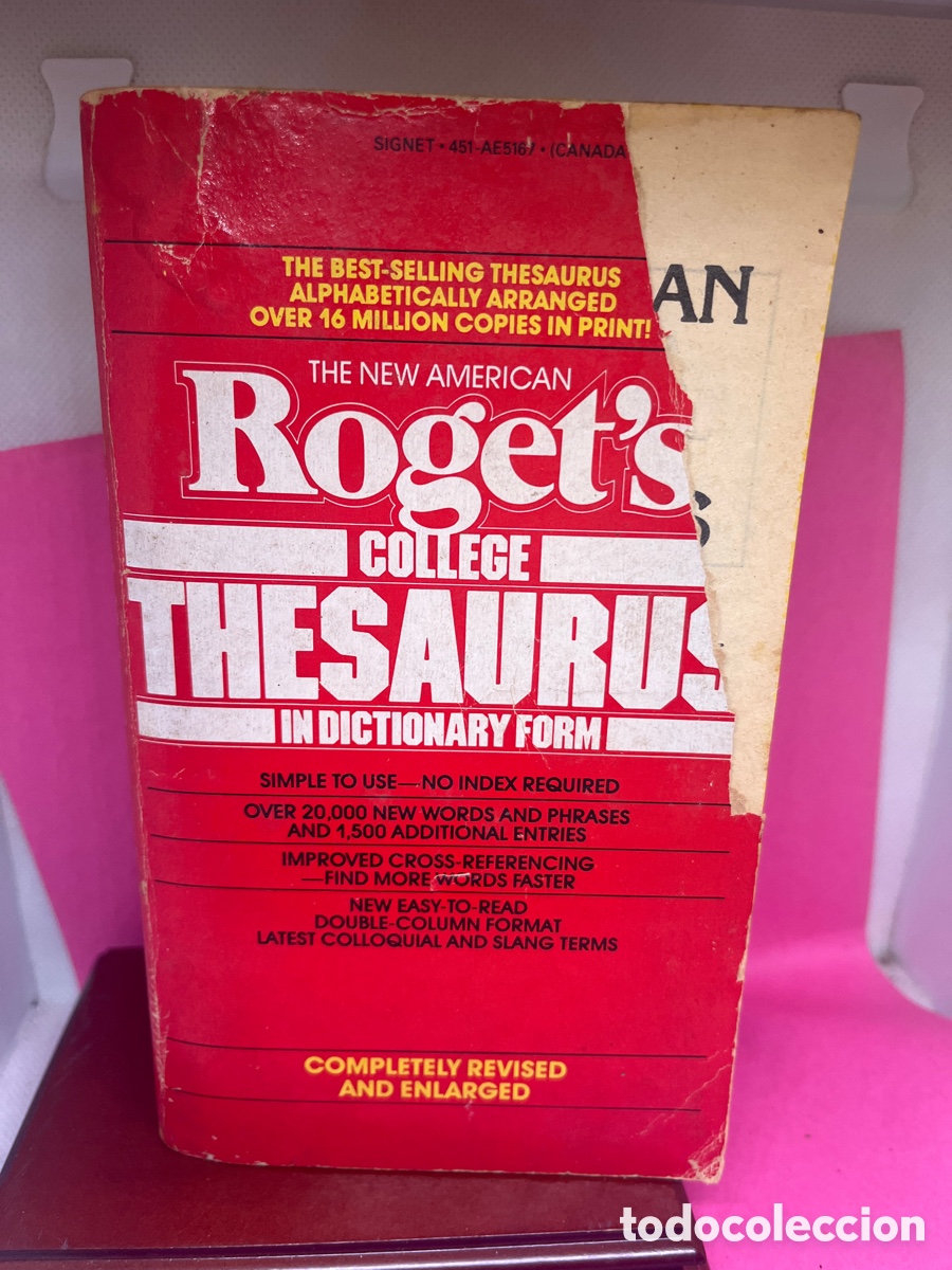 Libros de segunda mano: ROGET&rsquo;S , conlleve THESAURUS en ingl&eacute;s - Foto 1
