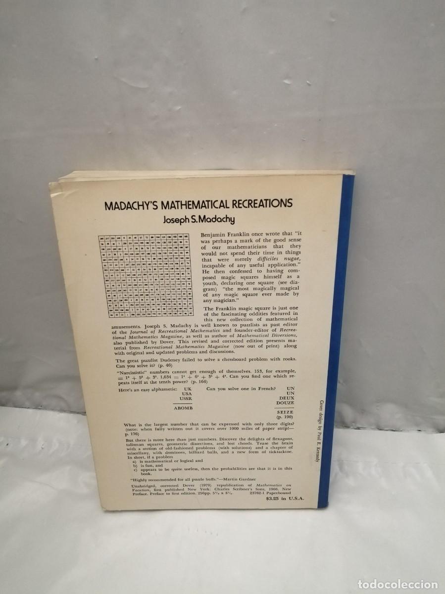 Libros de segunda mano: Madachys Mathematical recreations - Foto 2