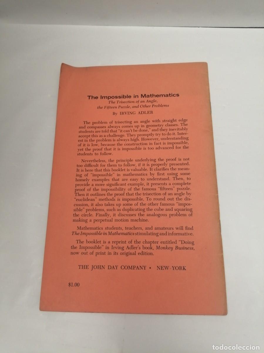 Libros de segunda mano: The impossible in mathematics - Foto 2