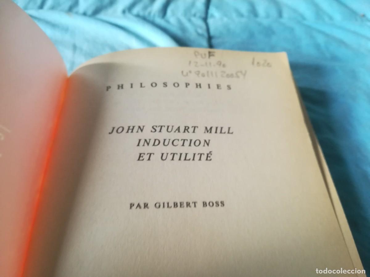 Libros de segunda mano: INDUCTION ET UTILITE / JOHN STUART MILL / GARA 57 - Foto 4