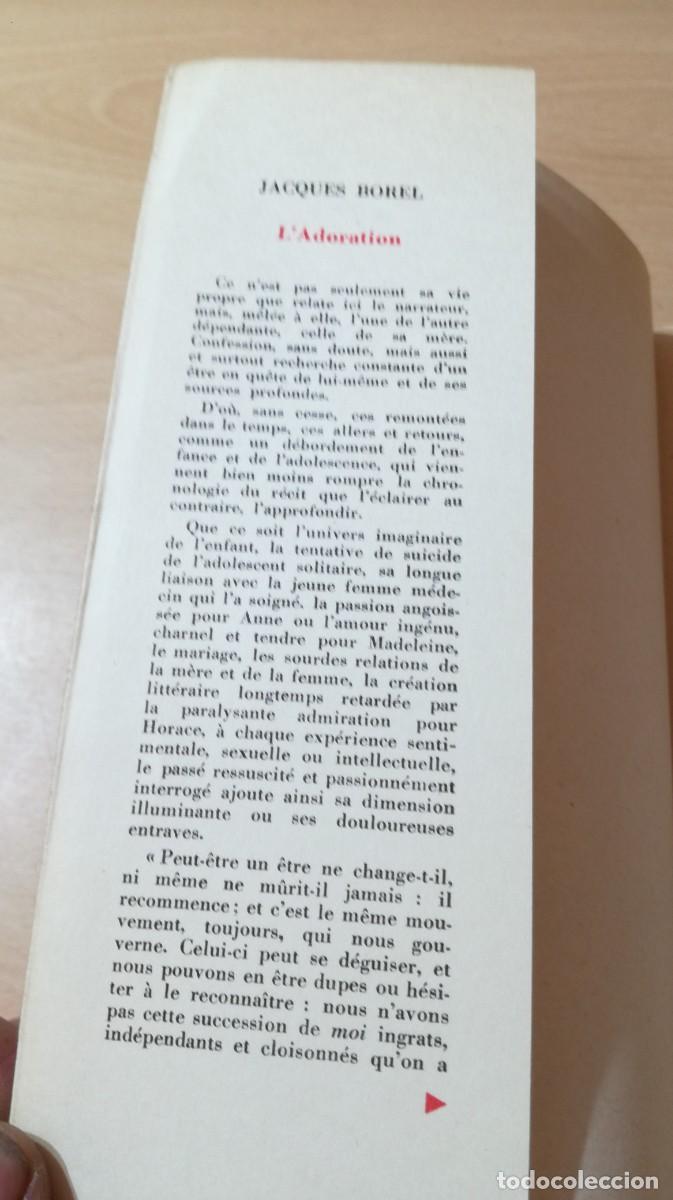 Libros de segunda mano: L ADORATION / JACQUES BOREL / S-104 - Foto 3