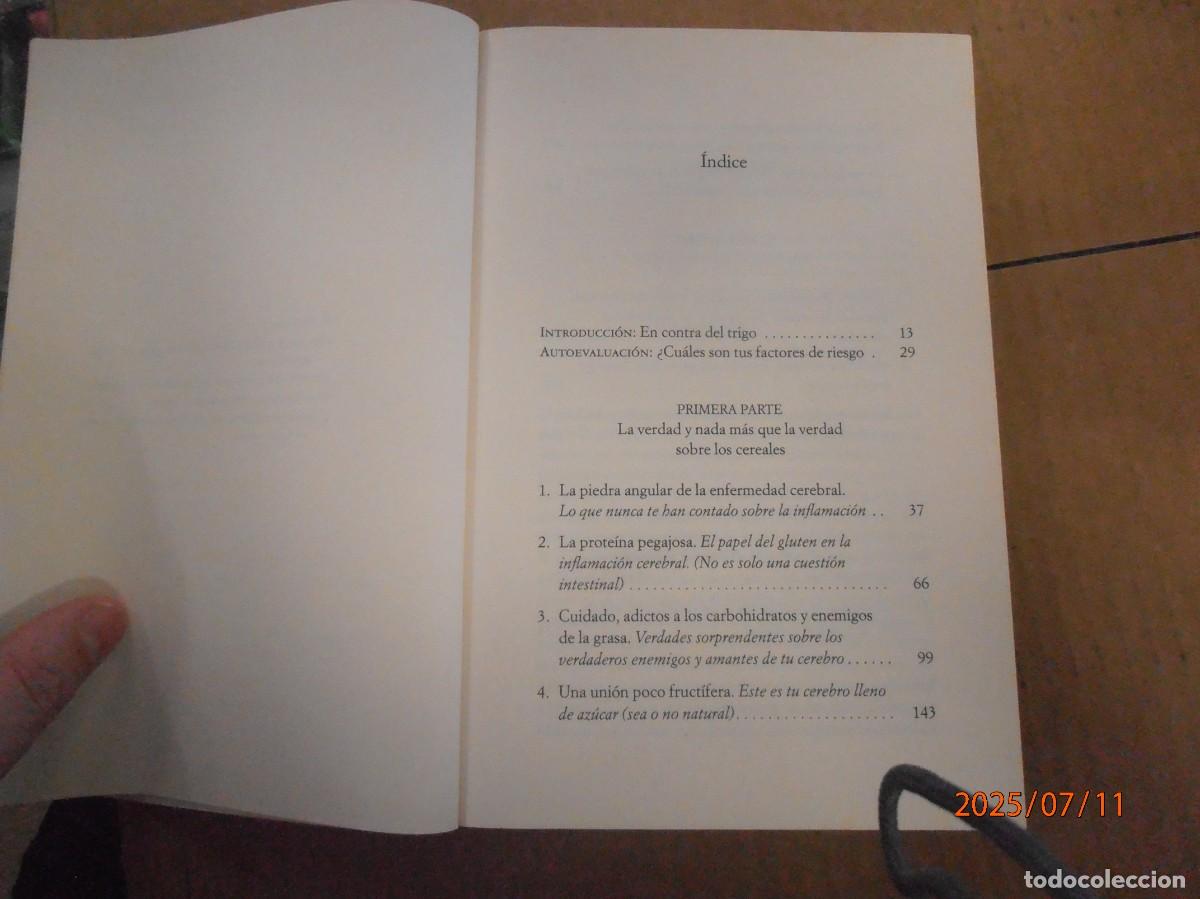 Libros de segunda mano: Cerebro de Pan - Dr. David Perlmutter - Foto 4