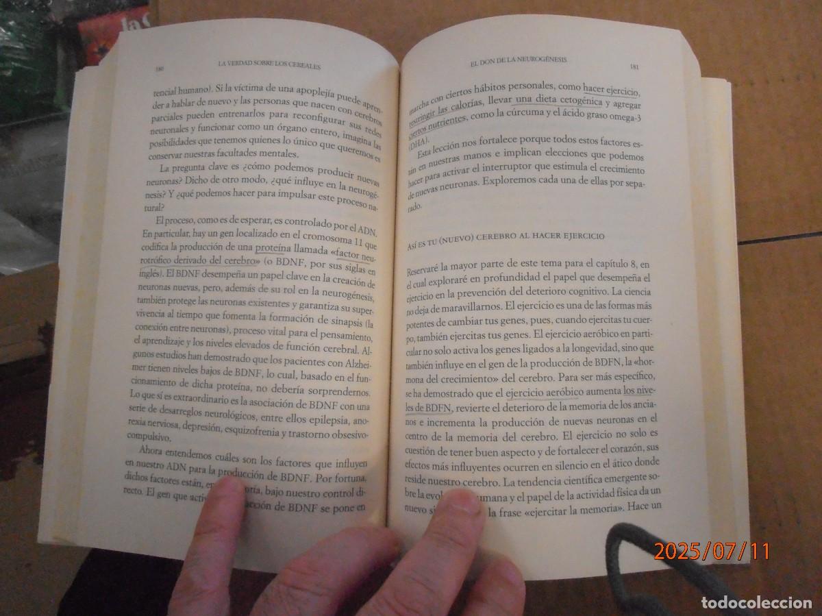 Libros de segunda mano: Cerebro de Pan - Dr. David Perlmutter - Foto 6