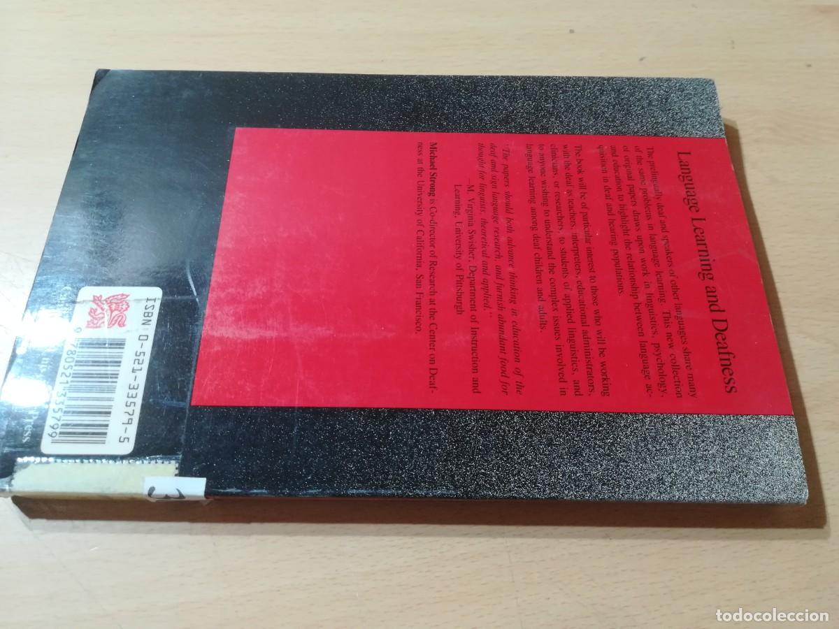 Libros de segunda mano: LANGUAGE LEARNING AND DEAFNESS / MICHAEL STRONG / AL29 / EN FRANCES - Foto 2
