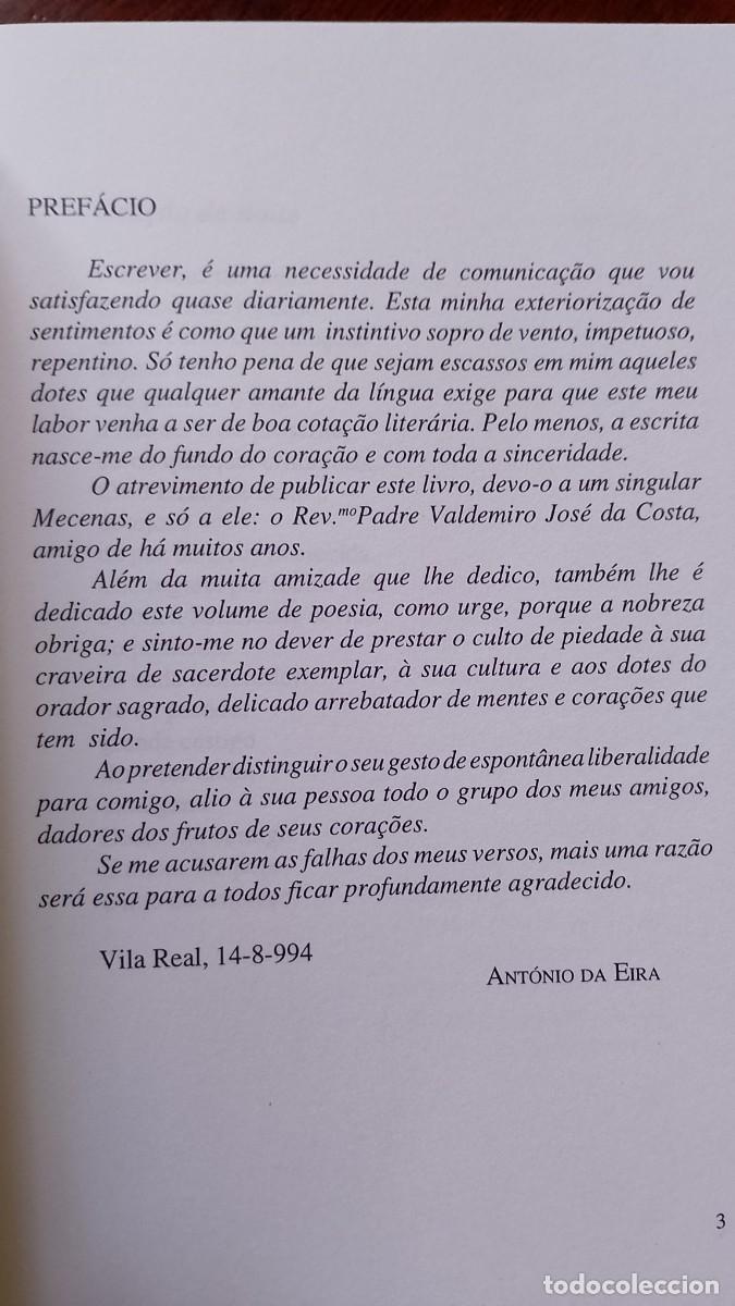 Libros de segunda mano: Do Pensar e do Sentir &rdquo;Versos&rdquo; Ant&oacute;nio da Eira 1&ordf; Edi&ccedil;&atilde;o - Foto 5