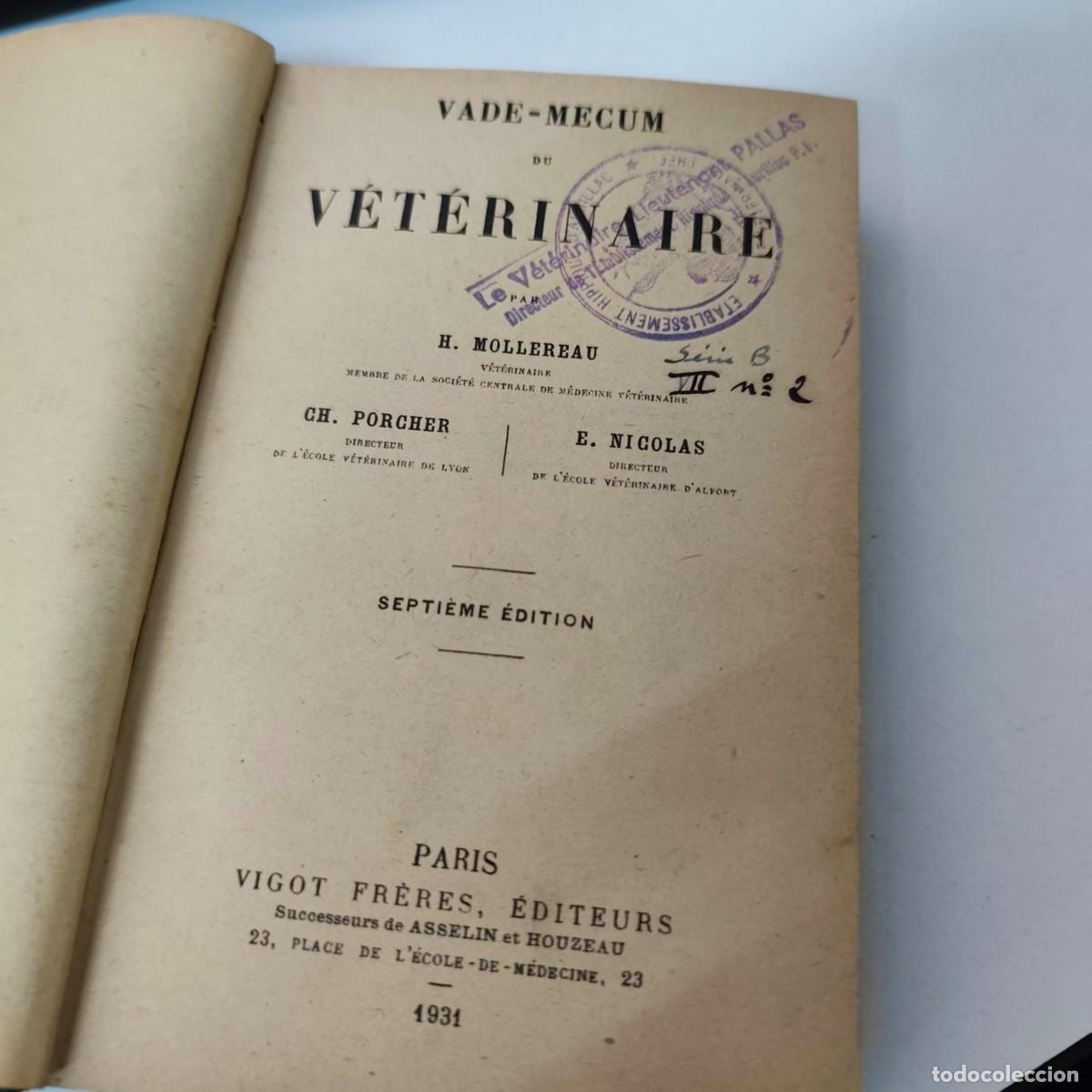 Libros de segunda mano: VADE-MECUM DU VETERINAIRE - Foto 5