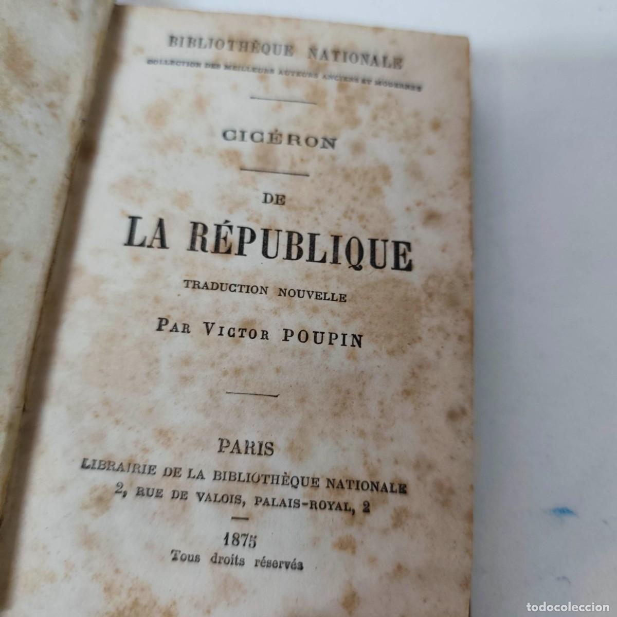 Libros de segunda mano: 2 X LIBRAIRIE DE LA BIBLIOTHEQUE NATIONALE, 1875 - Foto 7