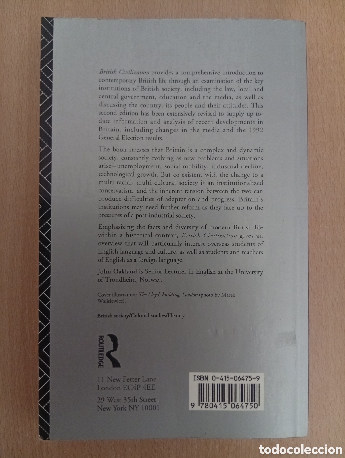 Libros de segunda mano: BRITISH CIVILIZATION. AN INTRODUCTION. John Oakland - Foto 2