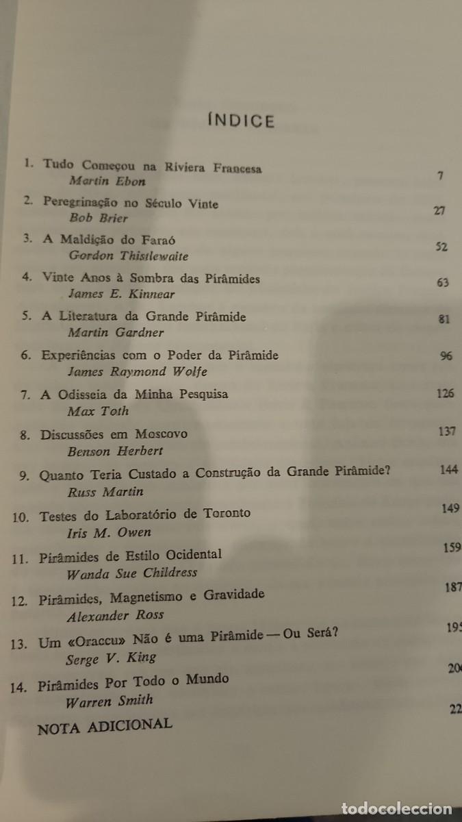 Libros de segunda mano: O Misterioso Poder da Pir&acirc;mide - Martin Ebon - Foto 5