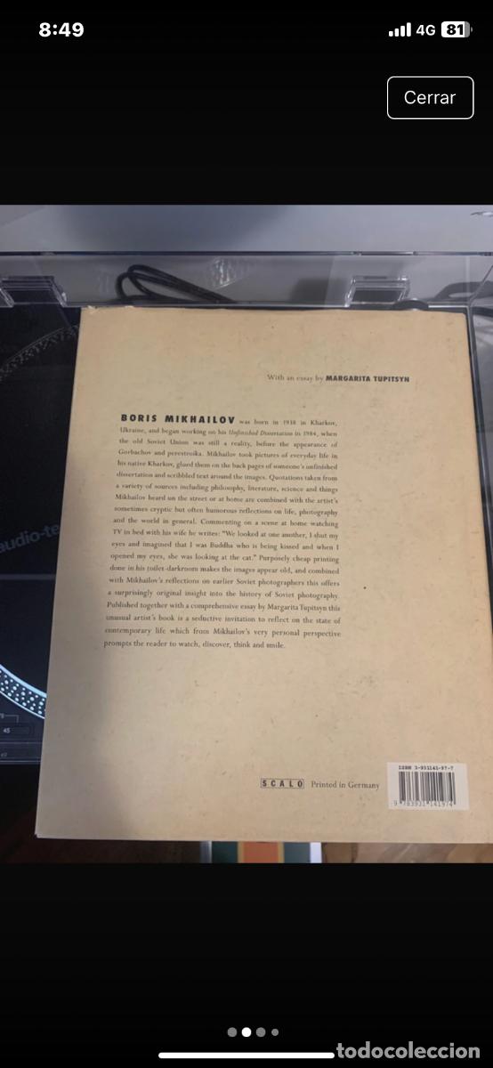 Libros de segunda mano: Unfinished dissertation Boris Mikhailov - Foto 2