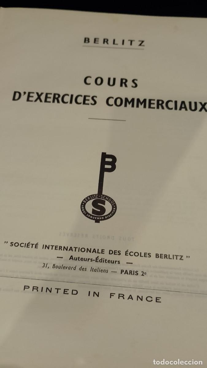 Libros de segunda mano: Cours D&acute;Exercices Commerciaux 1956 Berlitz - Foto 3