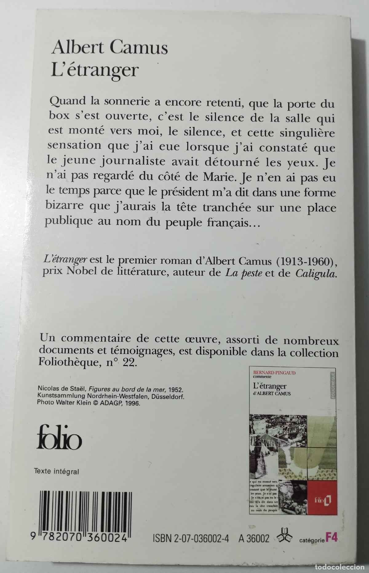 Libros de segunda mano: lEtranger - Camus, Albert - Foto 4