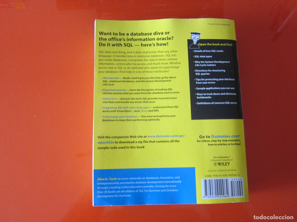 Libros de segunda mano: SQL ALL IN ONE FOR DUMMIES (WILEY) MANUAL - Foto 3