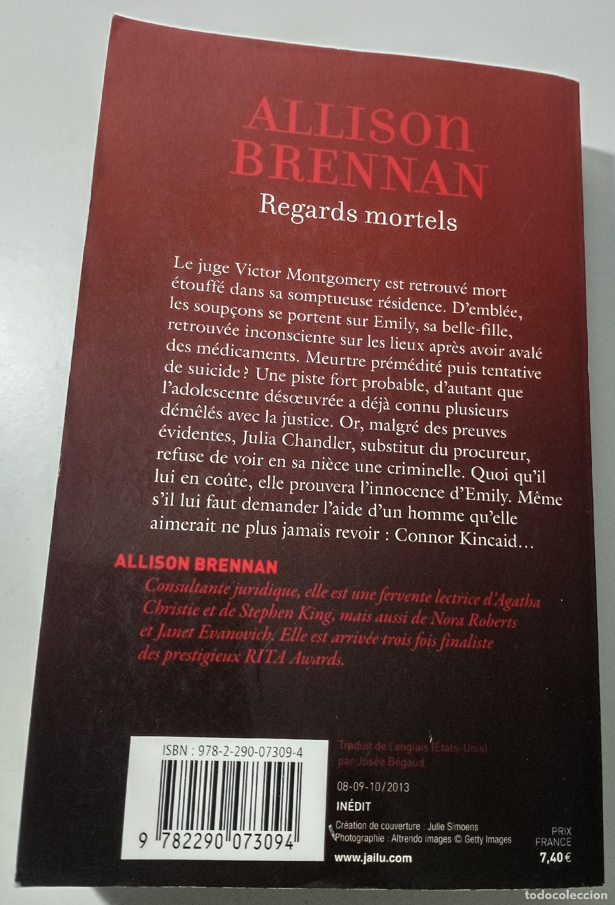 Libros de segunda mano: Regards mortels - Brennan, Allison - Foto 4