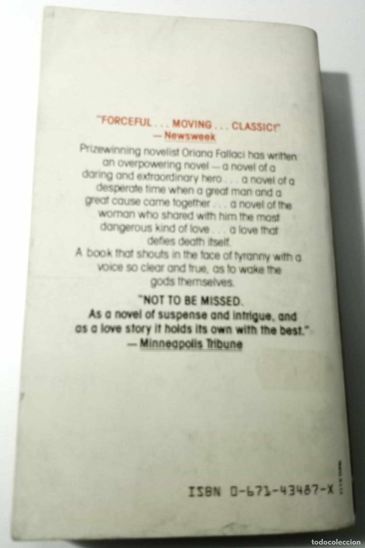 Libros de segunda mano: A man - Fallaci, Oriana - Foto 2
