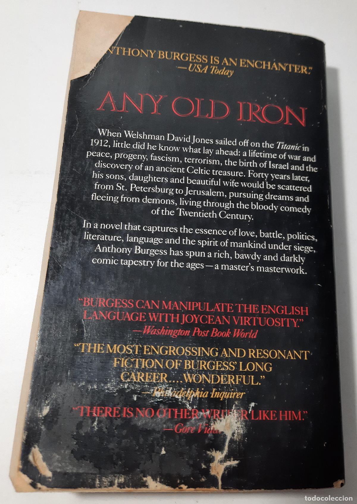 Libros de segunda mano: Any old iron - Burgess, Anthony - Foto 4