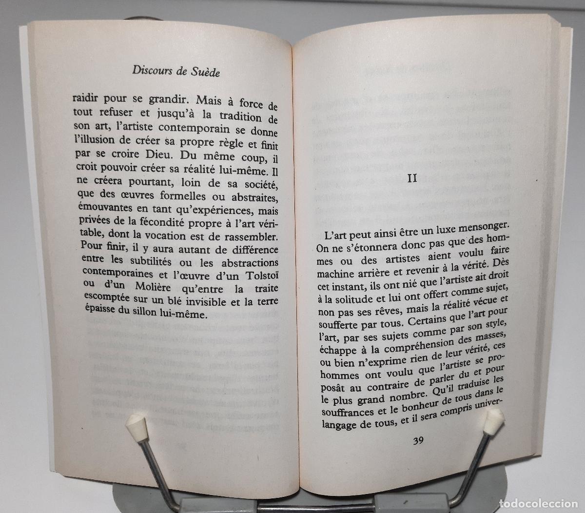 Libros de segunda mano: Discours de Suede - Camus, Albert - Foto 2
