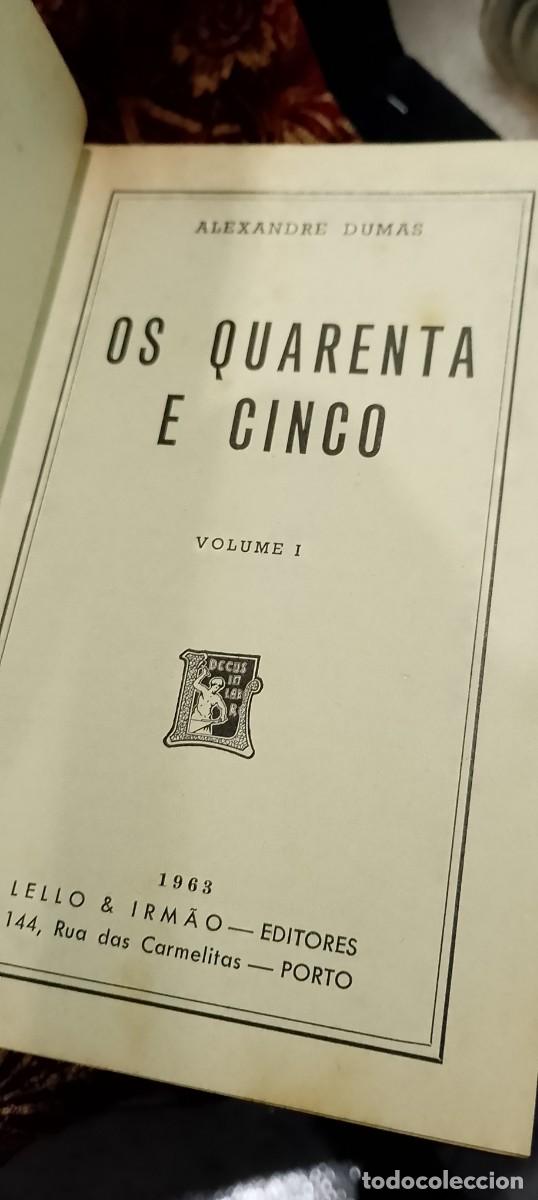 Libros de segunda mano: Os Quarenta e cinco 1963 Alexandre Dumas - Foto 3