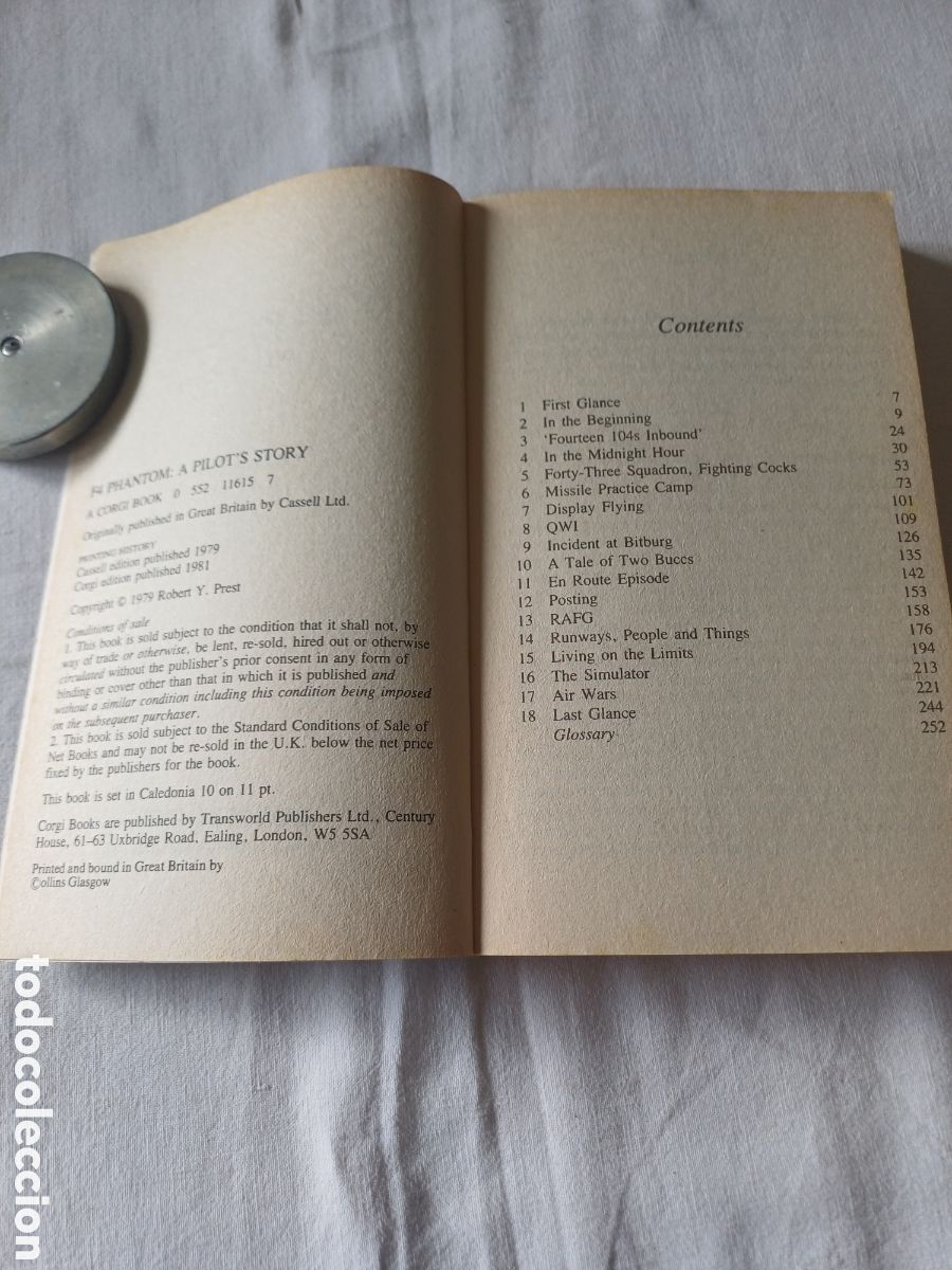 Libros de segunda mano: F4 Phantom a pilot s story Robert Priest INGL&Eacute;S - Foto 4