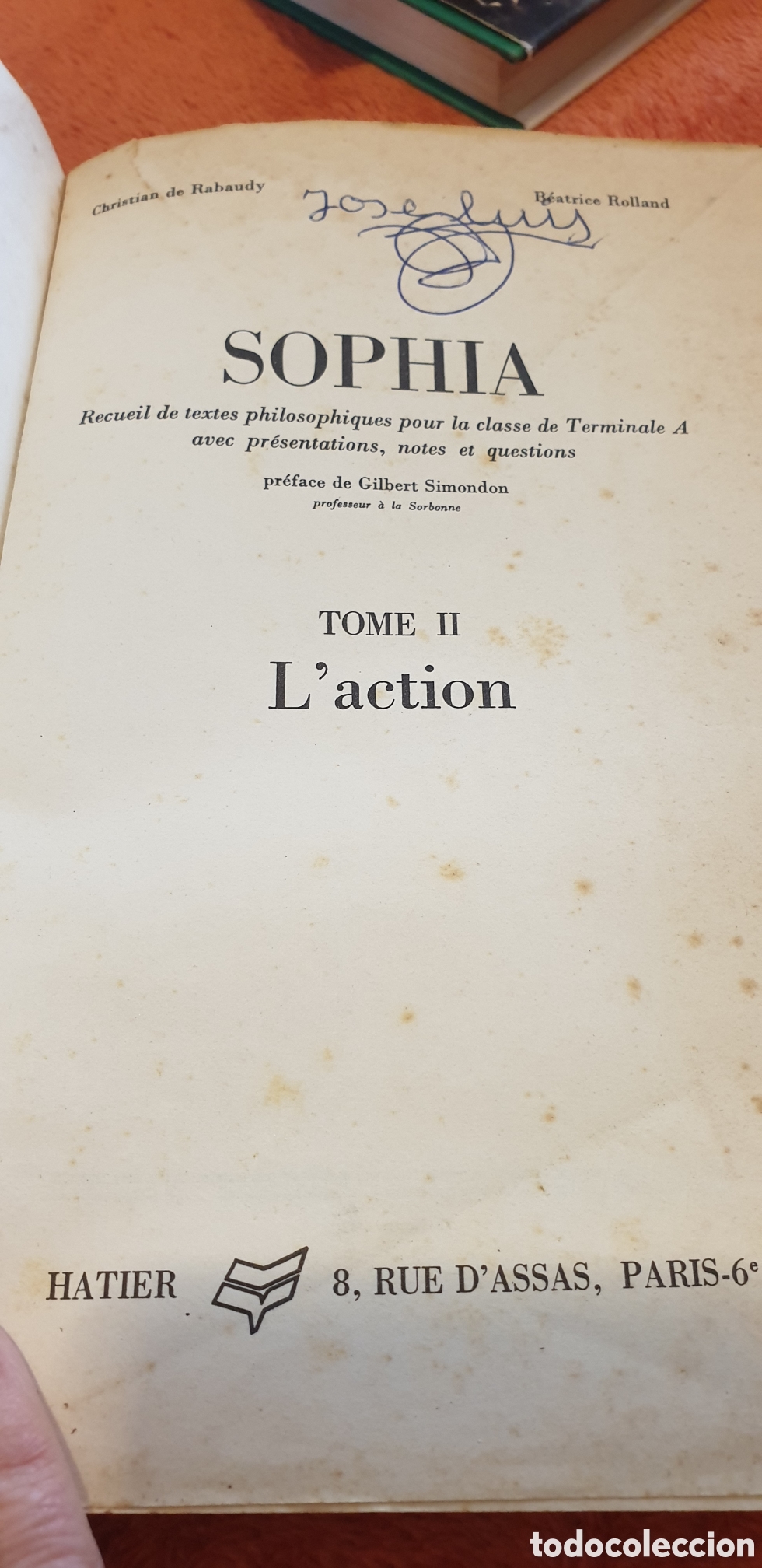 Libros de segunda mano: Recueil de textes philosophiques - Foto 7