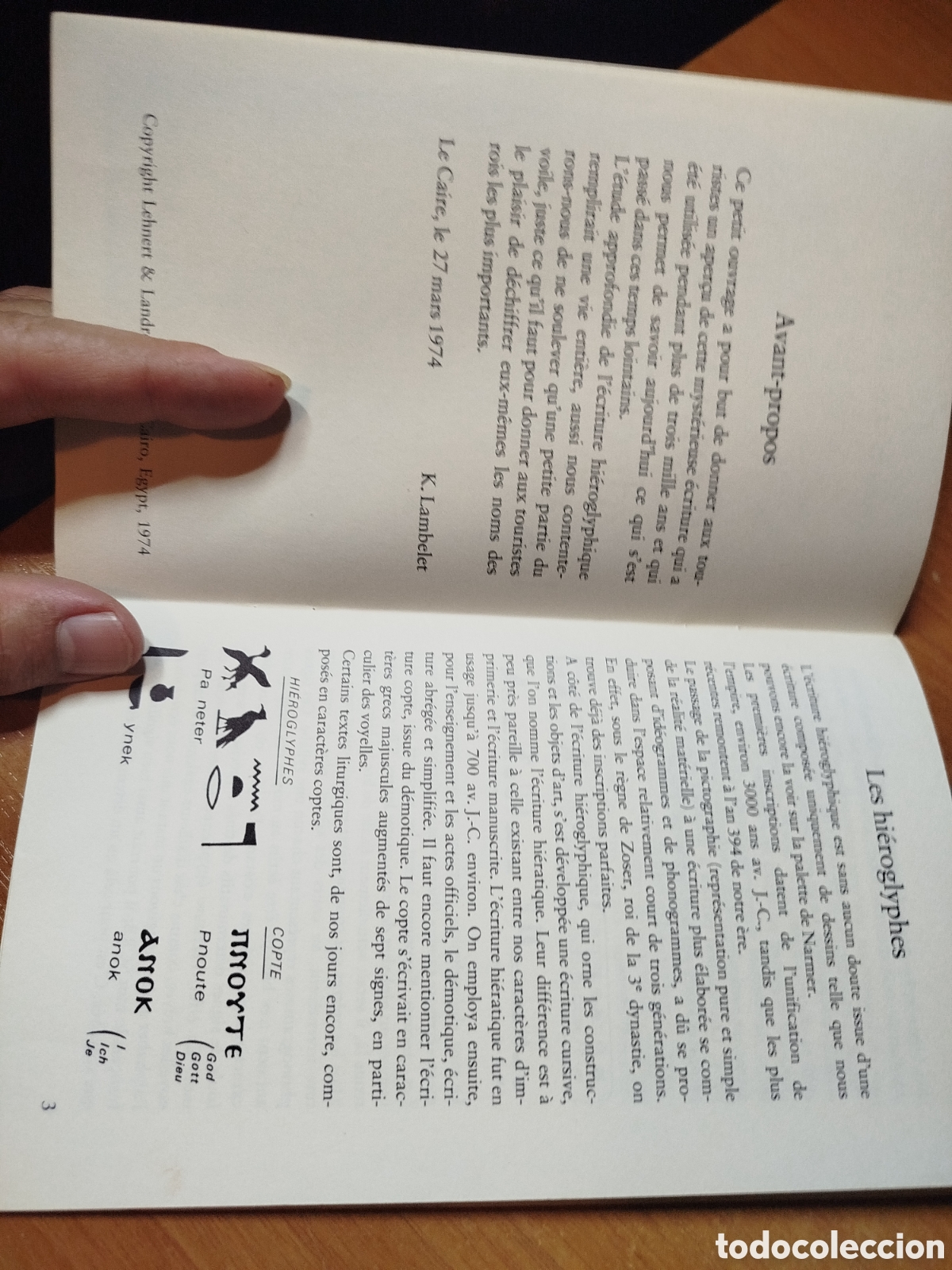 Libros de segunda mano: Como descifrar los jerogl&iacute;ficos. Franc&eacute;s. - Foto 2
