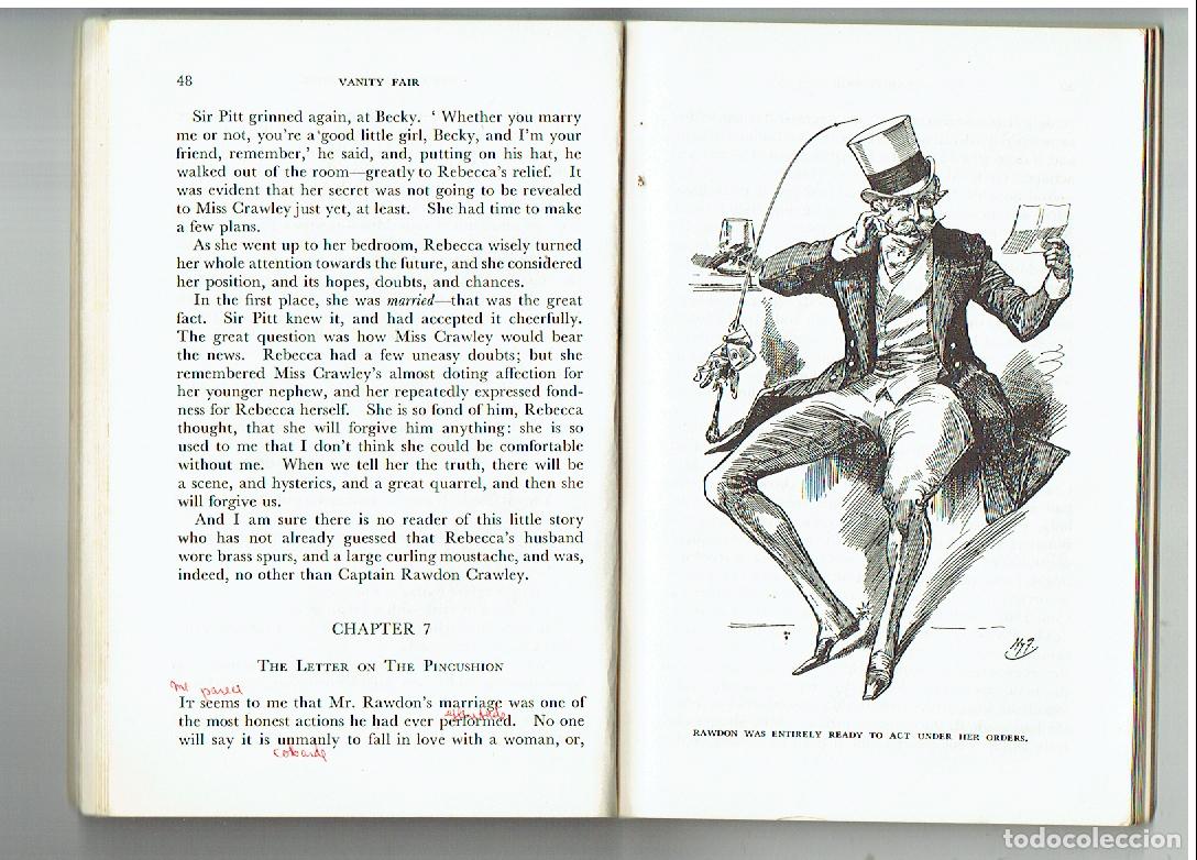 Libros de segunda mano: W. M. THACKERAY. VANITY FAIR. E. F. DODD. INGL&Eacute;S.(V/4) - Foto 2
