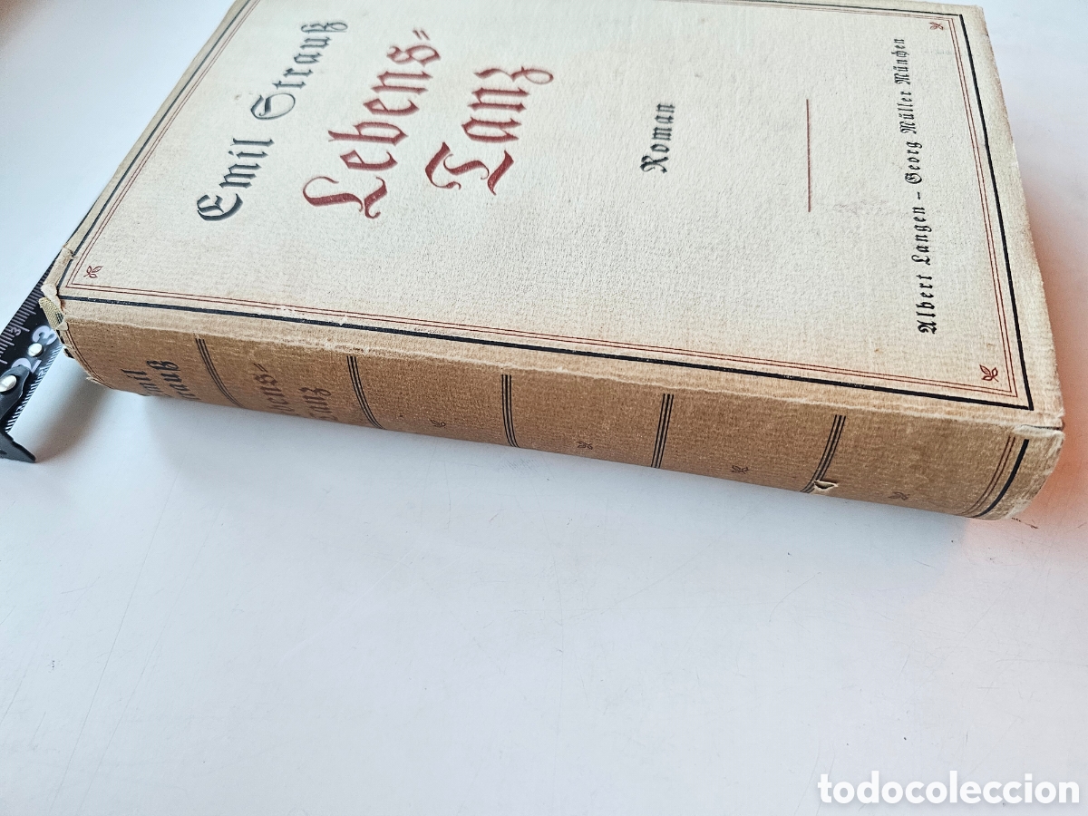 Libros de segunda mano: Libro Lebenstanz, Emil Strauss 1940 Munchen - Foto 3