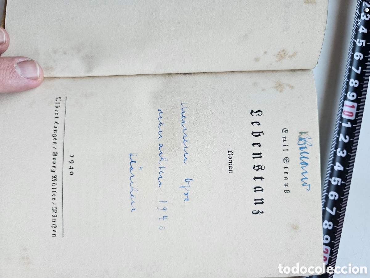 Libros de segunda mano: Libro Lebenstanz, Emil Strauss 1940 Munchen - Foto 6