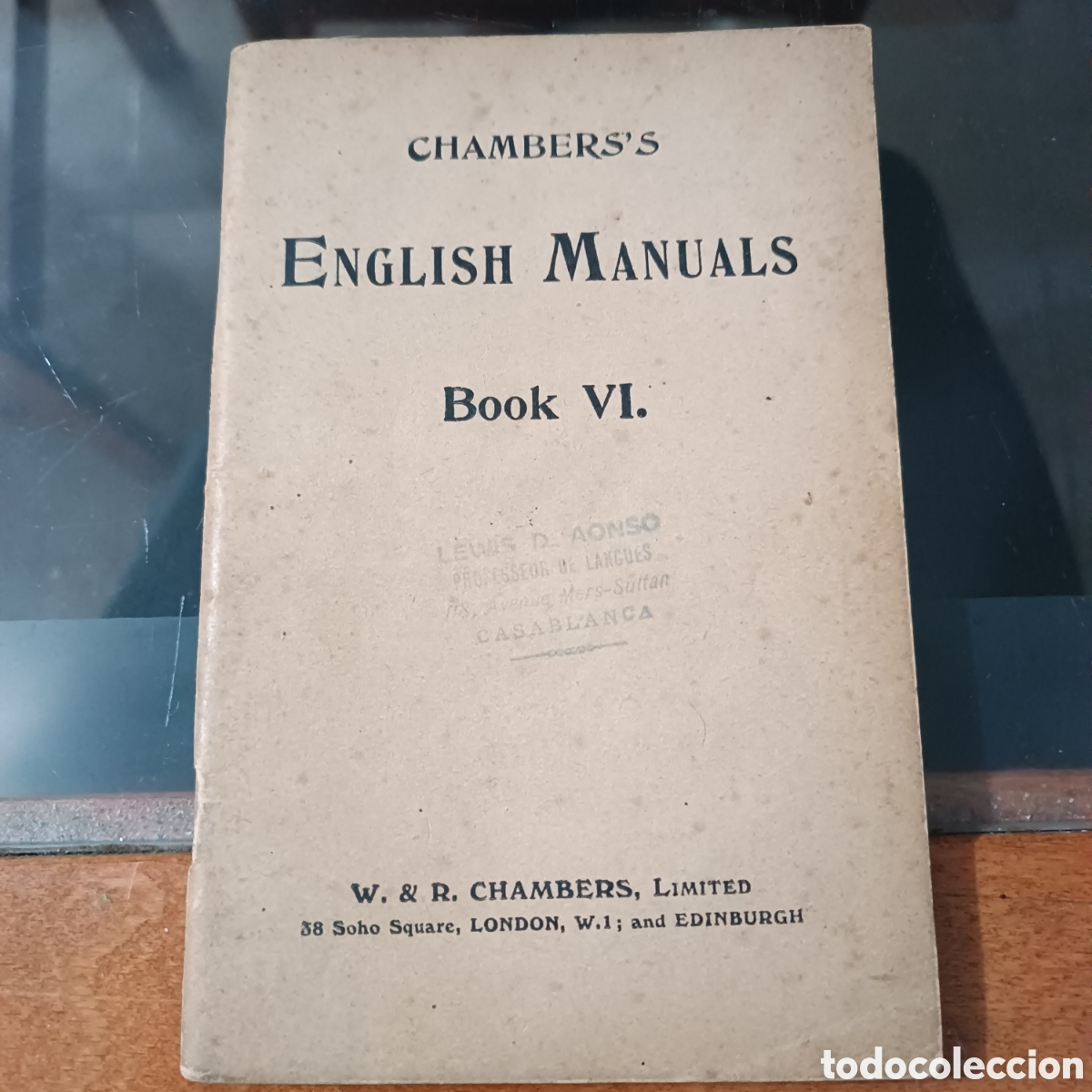Second hand books: Antiguo Cuadernillo manual de ingl&eacute;s. ENGLISH Manuals Chambers's Book VI W. &amp; R. Cambers,