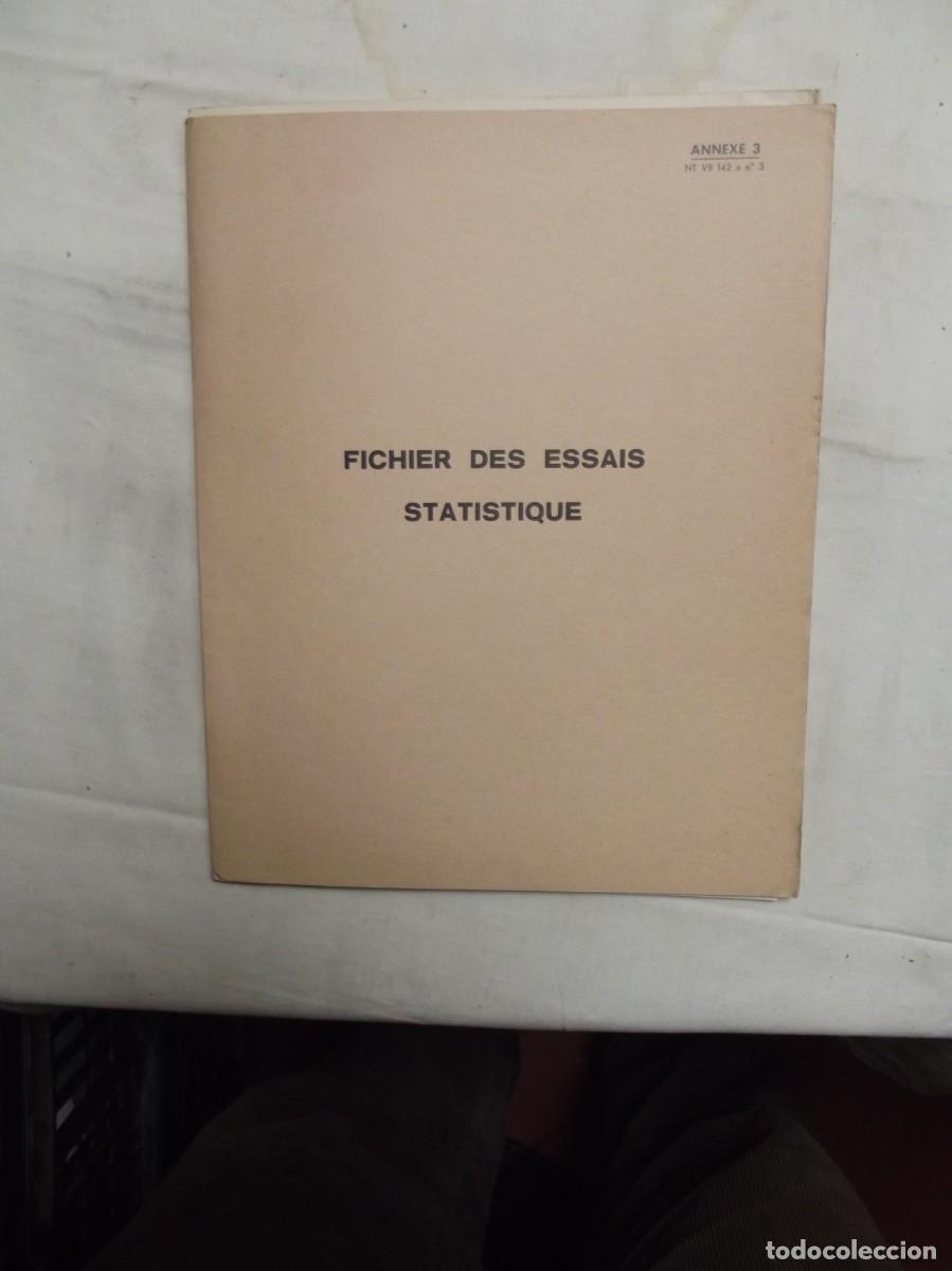 Libros de segunda mano: FICHIER DES ESSAIS STATISTIQUE - Foto 1