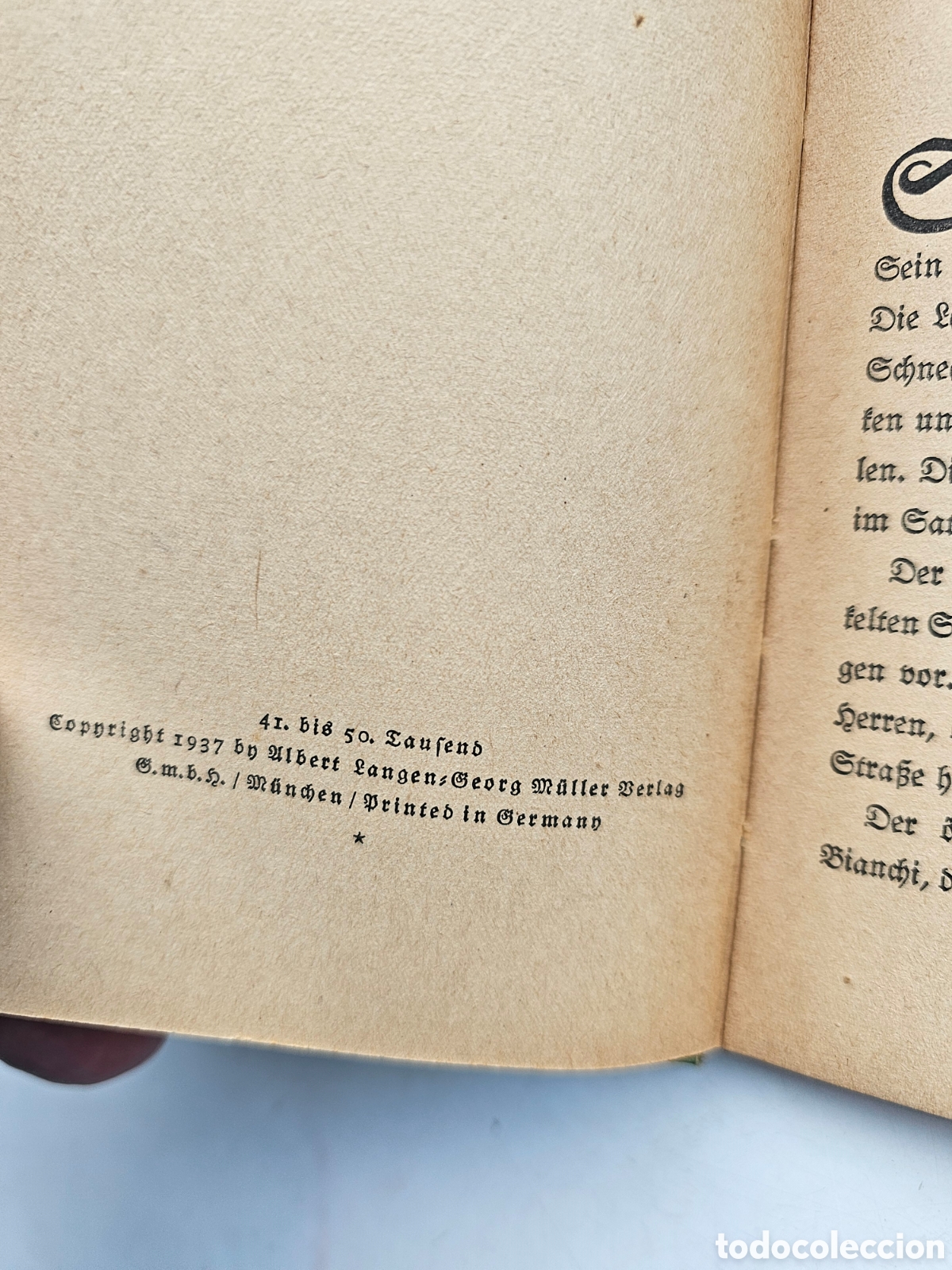Libros de segunda mano: Libro en Alem&aacute;n Der Baldrich Graf 1937 - Foto 5