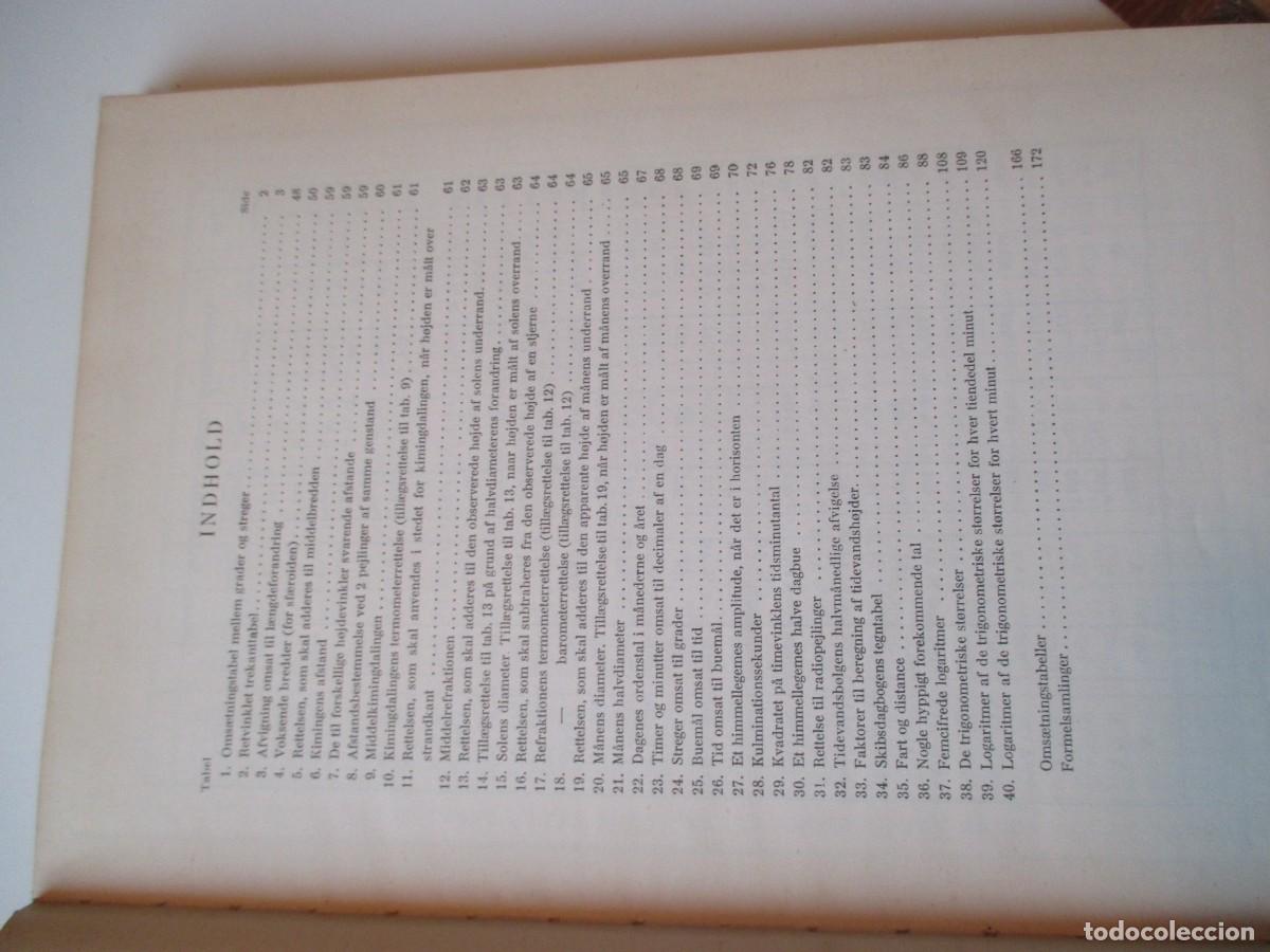 Libros de segunda mano: NAUTISK TABELSAMLING W37873 - Foto 2