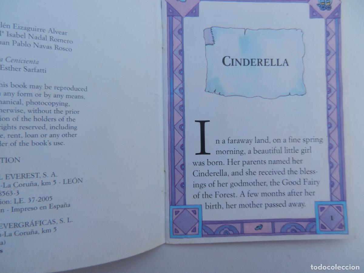 Libros de segunda mano: CINDERELLA - EVEREST CUENTO EN INGLES - Foto 2