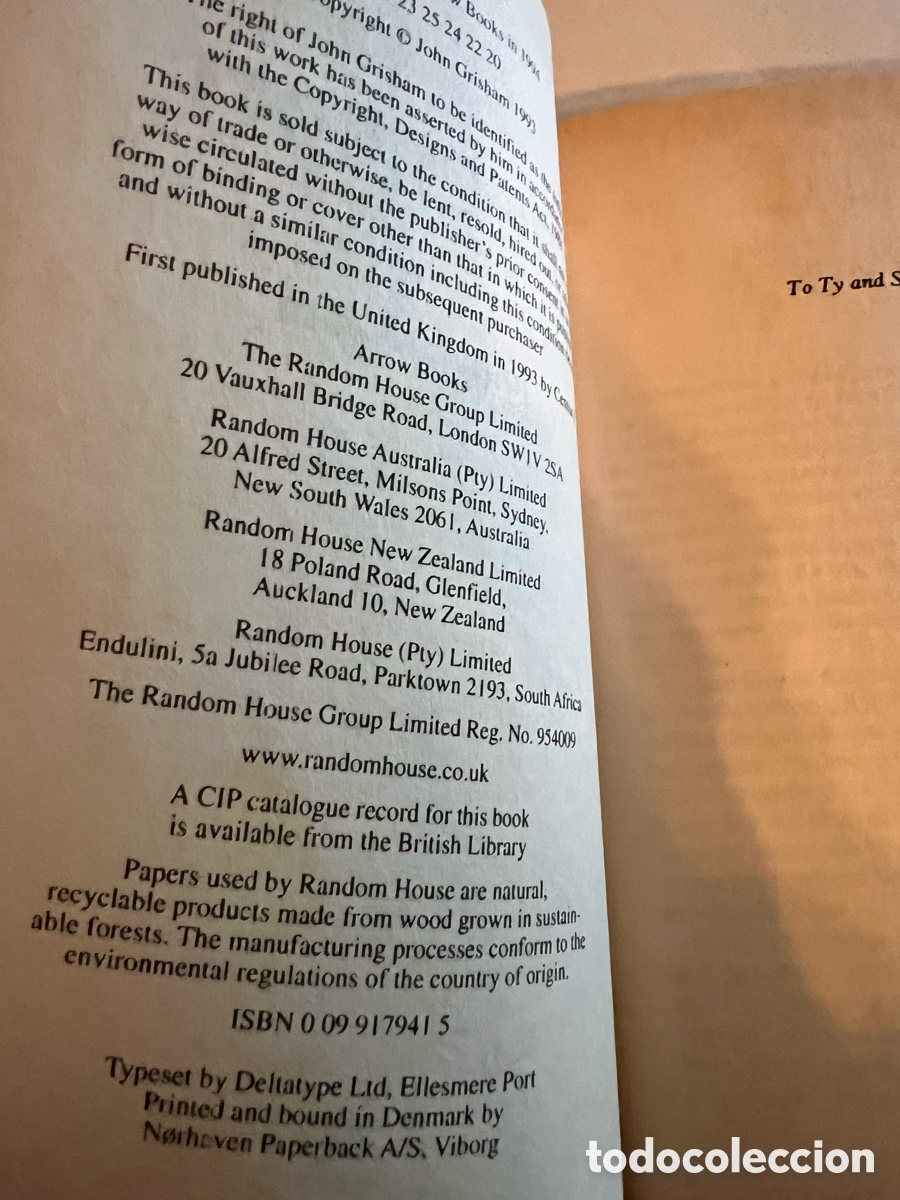 Libros de segunda mano: The client. John Grisham. Ingles - Foto 3