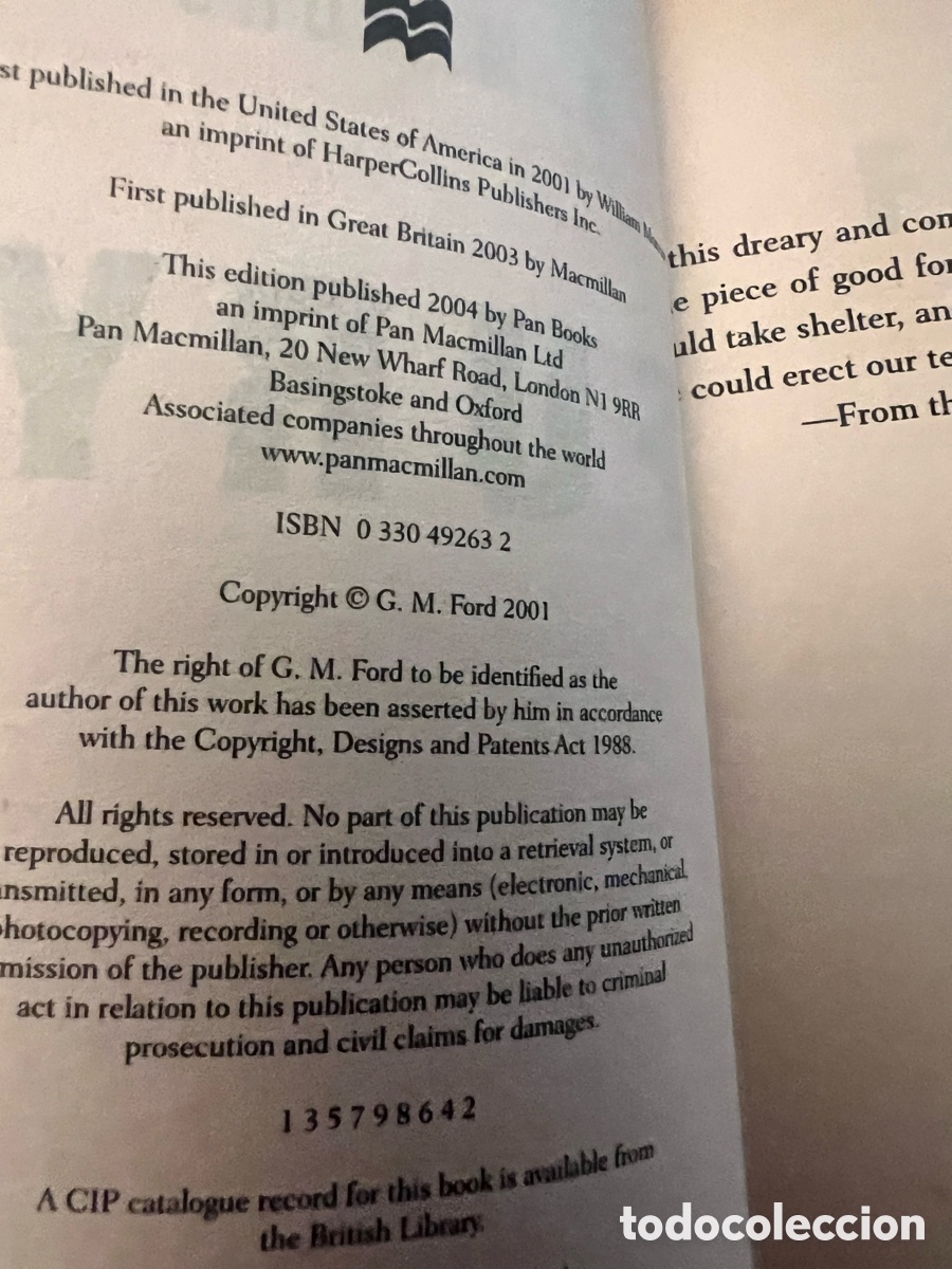 Libros de segunda mano: Fury. G.M. Ford. En ingl&eacute;s - Foto 3