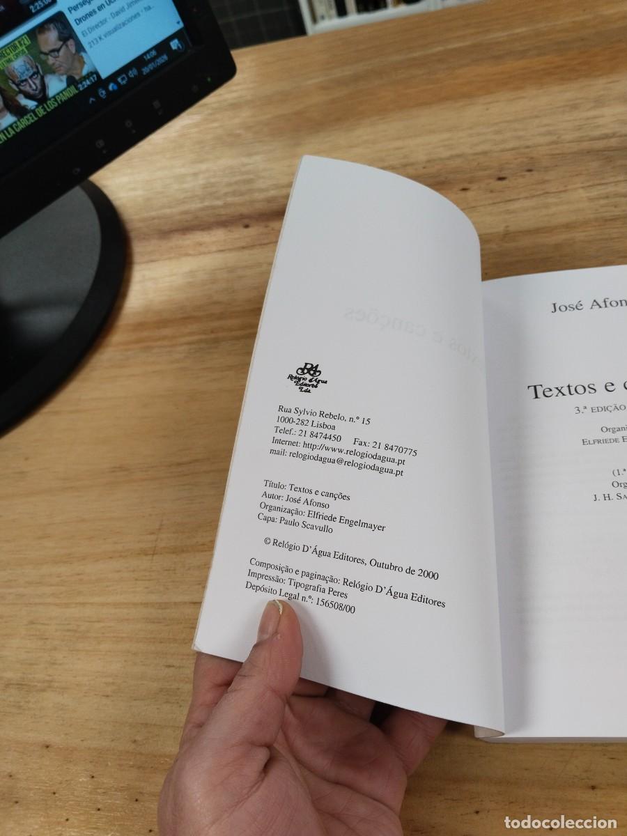 Libros de segunda mano: Jos&eacute; Afonso Textos e Can&ccedil;&otilde;es - Foto 5
