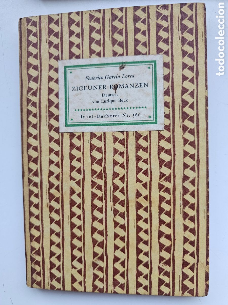 Second hand books: Libro en Alem&aacute;n Zigeuner-Romanzen, Federico Garc&iacute;a Lorca 1953, Poesia, espectacular Dise&ntilde;o portada
