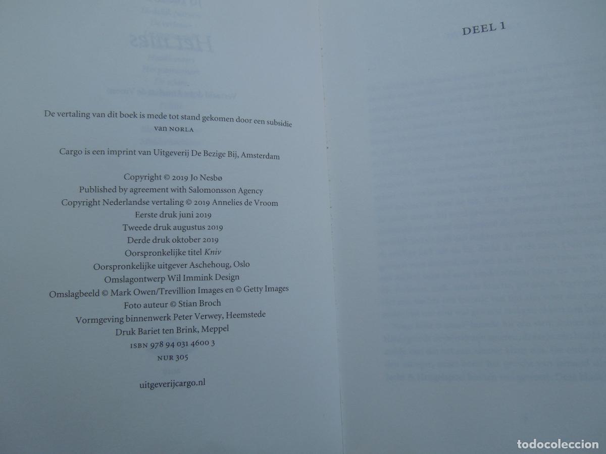 Libros de segunda mano: JO NESBO - HET MES - CARGO 2019. - Foto 5