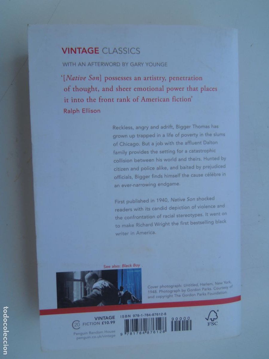 Libros de segunda mano: NATIVE SON - RICHARD WRIGHT - VINTAGE 2020. - Foto 2