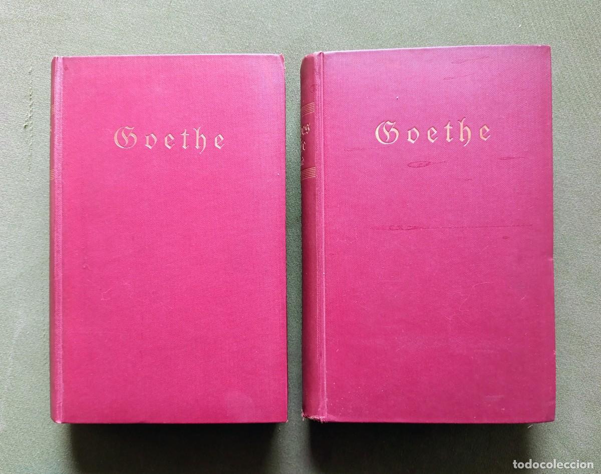 Libros de segunda mano: GOETHE - EN ALEMAN - 2 VOLUMENES. - Foto 2