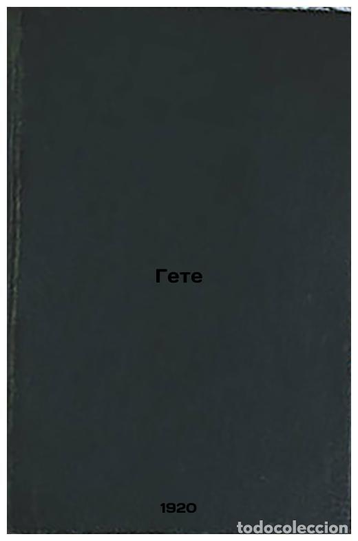 Libros de segunda mano: Gete. In Russian /Goethe - Lichtenstadt, Vladimir Osipovich
