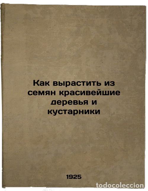 Second hand books: Kak vyrastit' iz semyan krasiveyshie derev'ya i kustarniki. In Russian /How to - Tserndt, Vikenty Pe